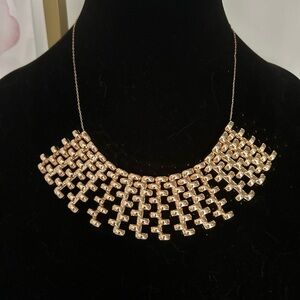 Park Lane Gold Statement Necklace Intricate Design